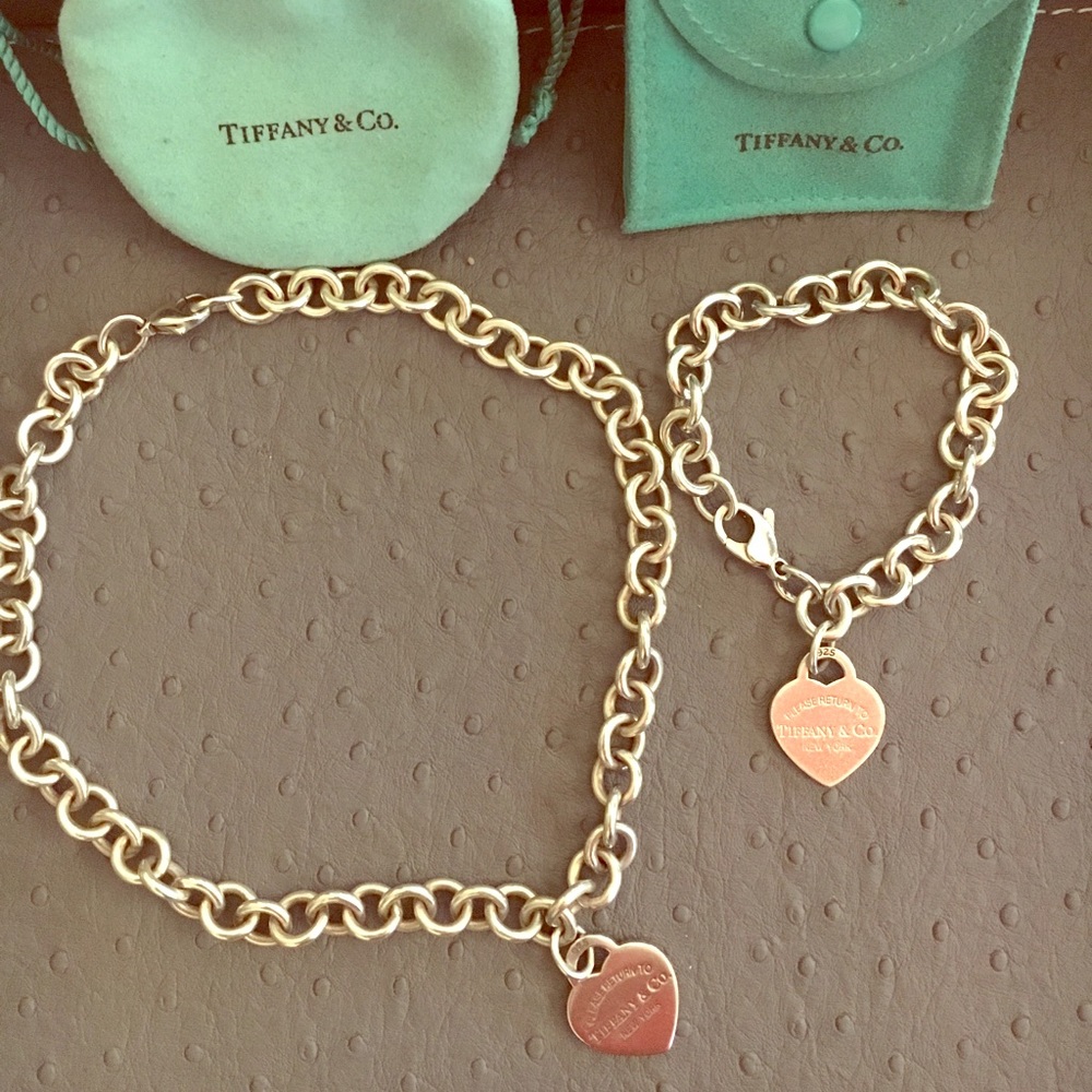 Tiffany & Co necklace and bracelet.